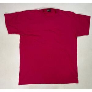 VINTAGE Fruit Of The Loom Blank T-shirt Men Medium Pink 90s USA Single Stitch